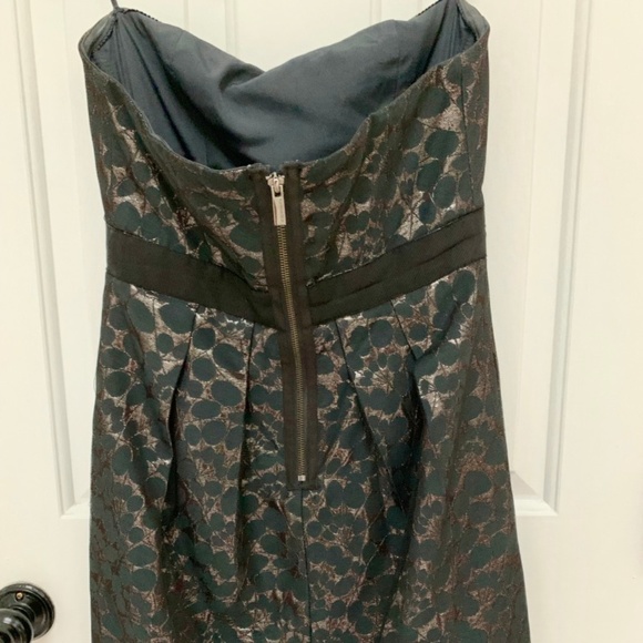 NWOT BCBGMaxAzria Black Jacquard Cocktail Dress - Picture 7 of 8